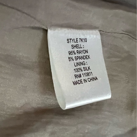 Anthropologie Yoana Baraschi Knit Silk-Lined Blazer Taupe | S - Picture 7 of 7